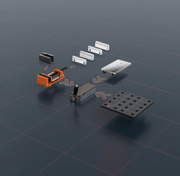 Immagine di Set coppia di ganasce di protezione (P) prismatiche e (B) piatte 110 mm in alluminio (FEIN VersaMAG)