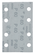 Immagine di Carta abrasiva certificata FSC attacco velcro 80x130mm, A60 - E-23503