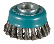 Immagine di Spazzola X-LOCK a tazza Ø 80mm filo inox intrecciato - D-73380