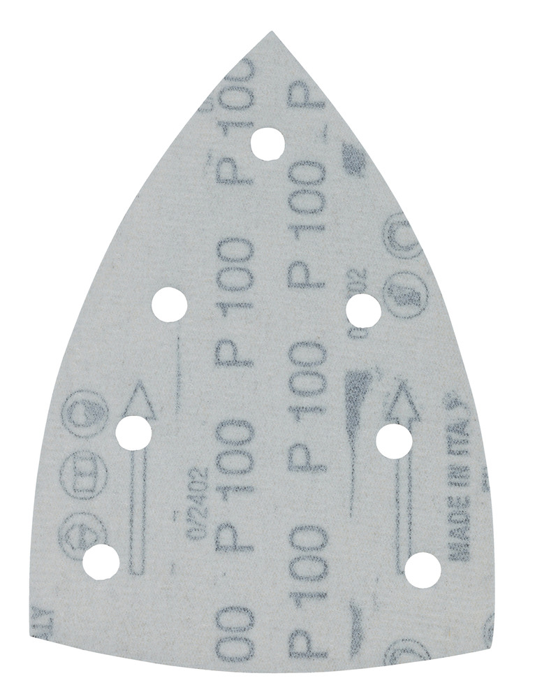 Immagine di Carta abrasiva certificata FSC attacco velcro DELTA 80x130mm, A100 - E-23444