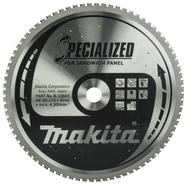 Immagine di Lama Specialized T.C.T., 355x30mm, 80T - B-33607