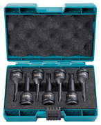Immagine di Set 7 chiavi Torx Impact Black attacco quadro 1/2" - E-23628