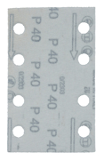Immagine di Carta abrasiva certificata FSC attacco velcro 80x130mm, A40 - E-23494