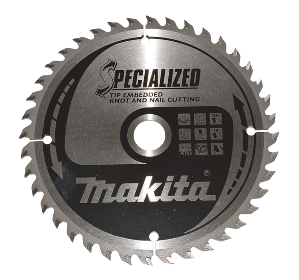 Immagine di Lama Specialized T.C.T., 165x20mm, 40T - B-33168