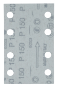 Immagine di Carta abrasiva certificata FSC attacco velcro 80x130mm, A150 - E-23547