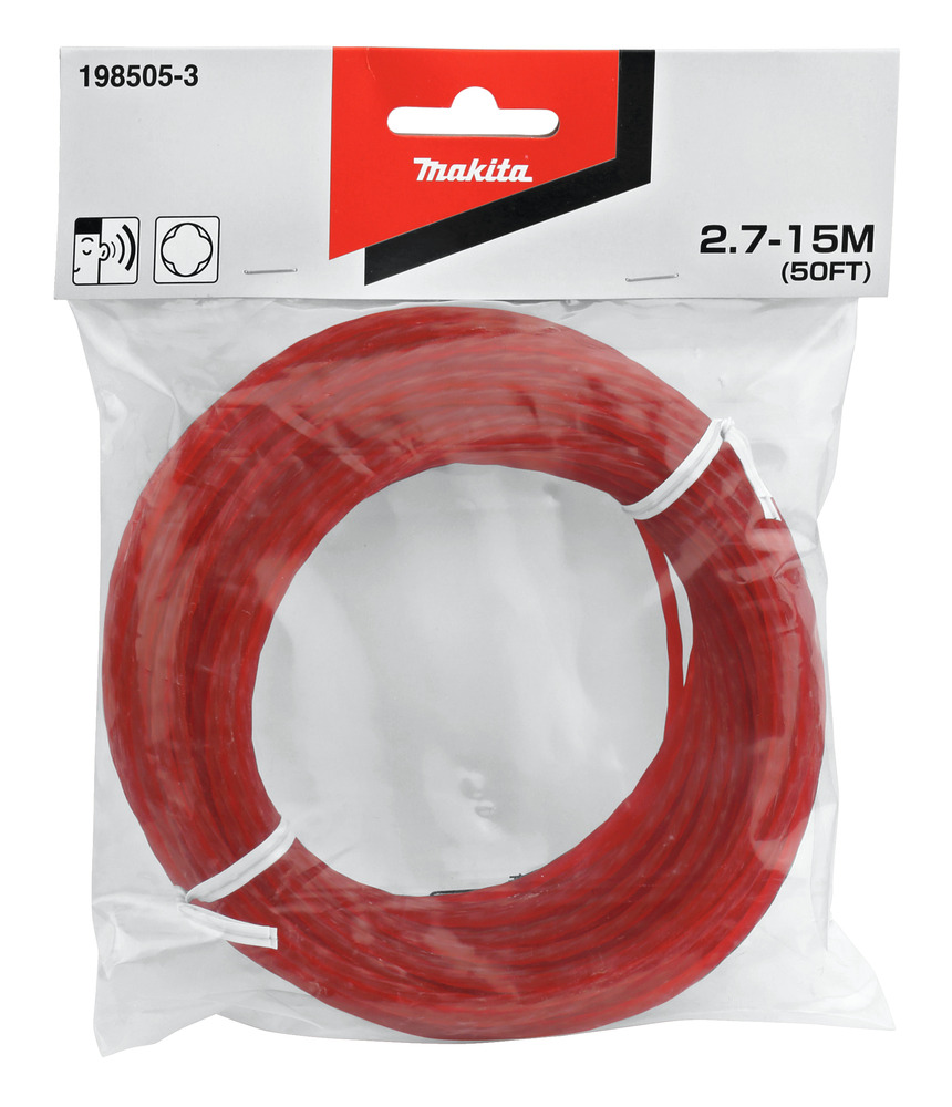 Immagine di Four-Leaf Clover-Like Nylon Cord 2,7 mm x 15 m, Red - 198505-3