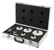 Immagine di Valigetta seghe a tazza Ezychange BiM HSS 8%Co - 8 pezzi per idraulici - E-15796