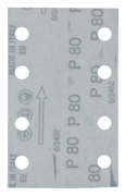 Immagine di Carta abrasiva certificata FSC attacco velcro 80x130mm, A80 - E-23519