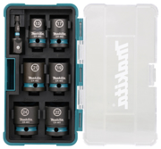 Immagine di Set 6 chiavi a bussola Impact Black con adattatore - E-16592